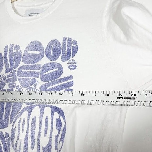 SIXTHREESEVEN Saint Tropez Cote D Azur France Vintage Graphic Tee Womens Small - Picture 6 of 10
